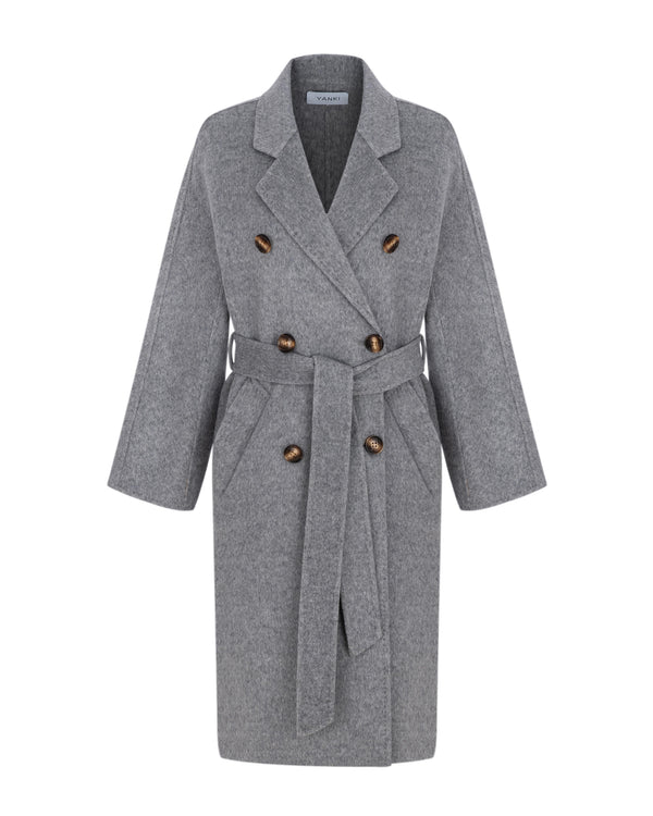 Wool coat in grey